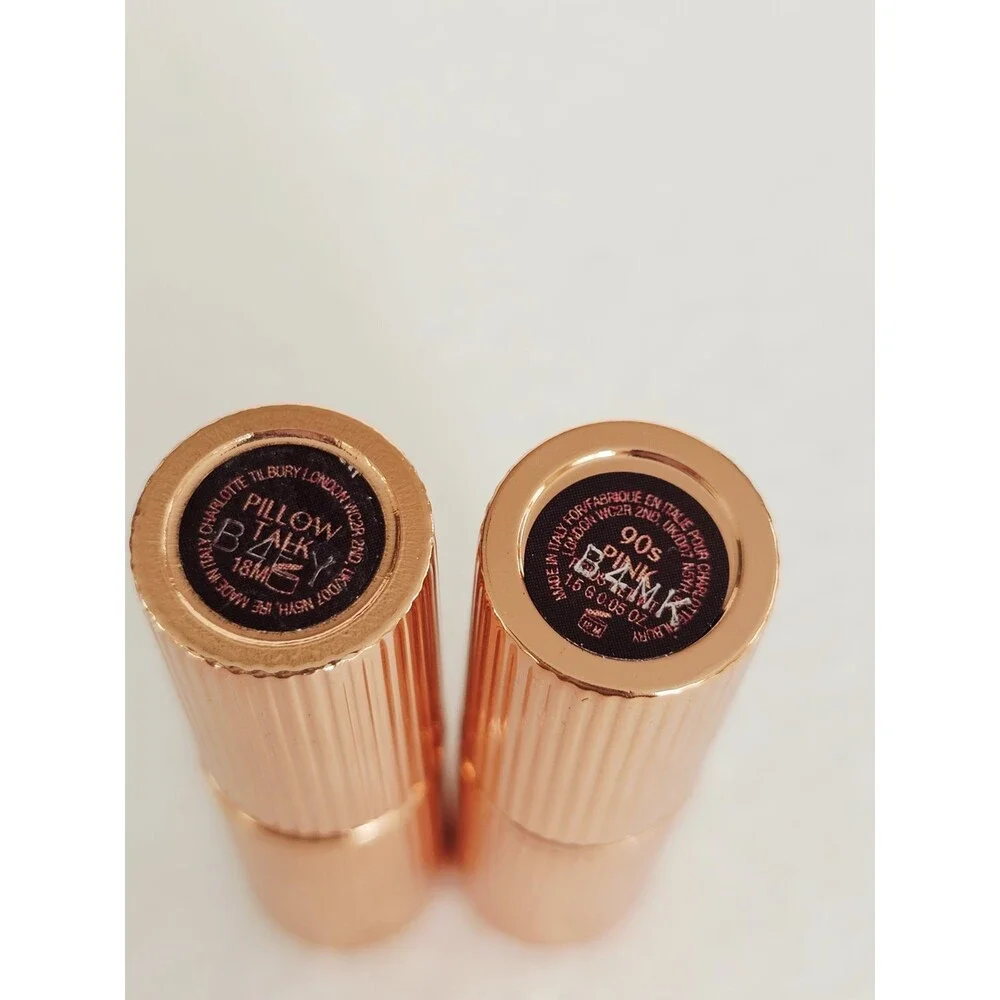 Charlotte Tilbury mini lipsticks, Pillow Talk & 90's Pink
